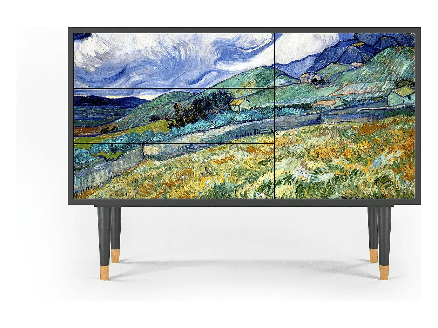Aparador - 115х84х41 cm - S3 - Landscape, Antracita