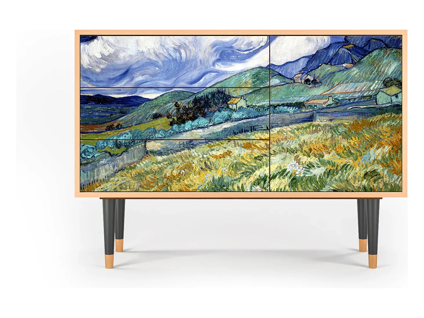 Aparador - 115х84х41 cm - S3 - Landscape, Nogal