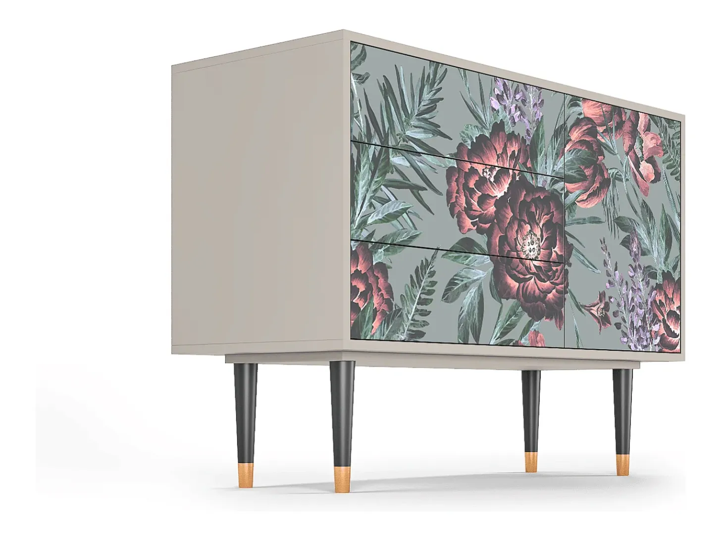 Aparador - 115х84х41 cm - S3 - Light Peonies, Arena