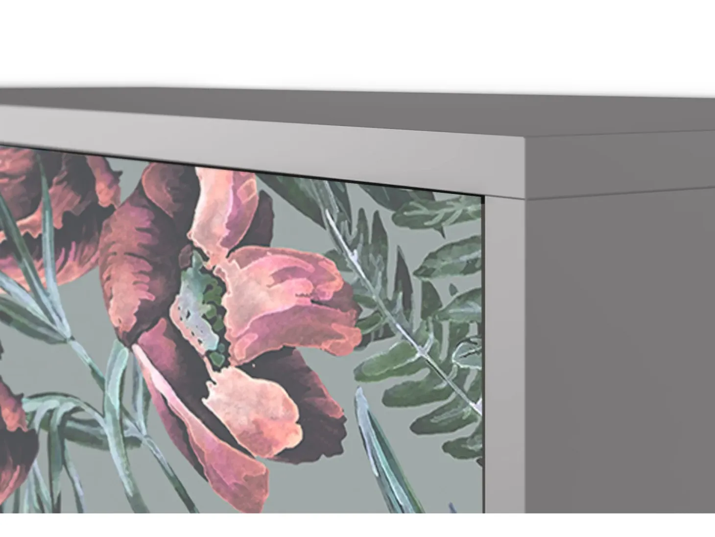 Aparador - 115х84х41 cm - S3 - Light Peonies, Gris