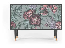 Aparador - 115х84х41 cm - S3 - Light Peonies, Antracita