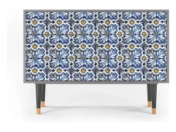 Aparador - 115х84х41 cm - S3 - Lovely Cornflowers, Gris