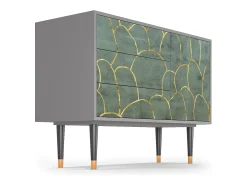Aparador - 115х84х41 cm - S3 - Magnificent Water Lily, Gris