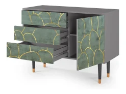 Aparador - 115х84х41 cm - S3 - Magnificent Water Lily, Gris