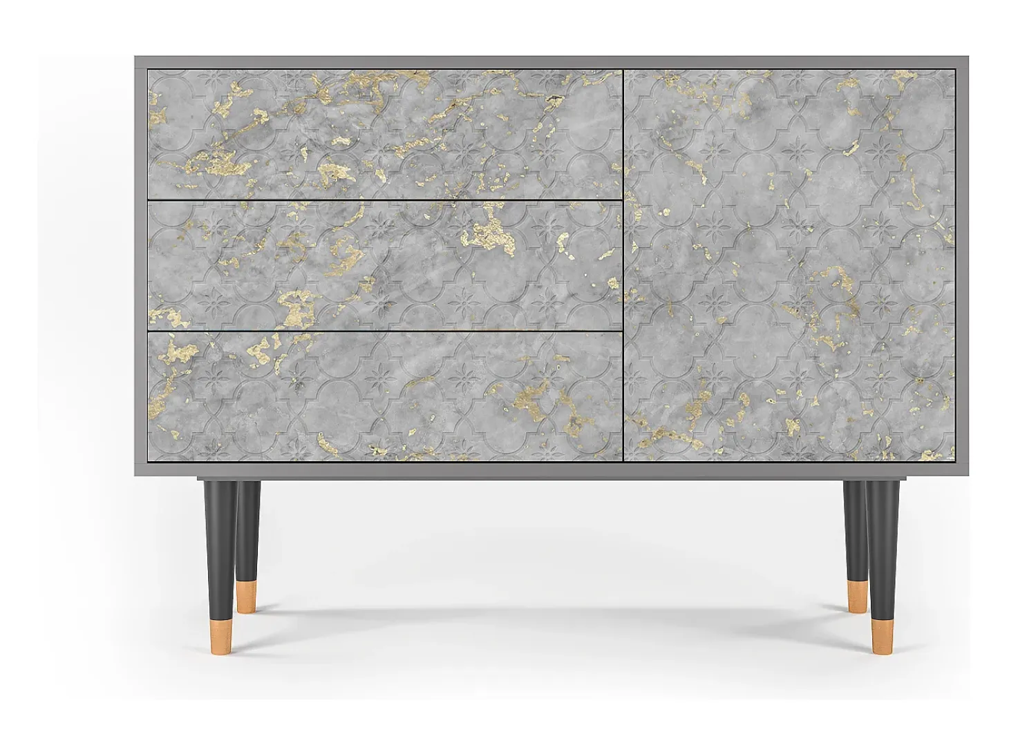 Aparador - 115х84х41 cm - S3 - Mariana Trench, Gris