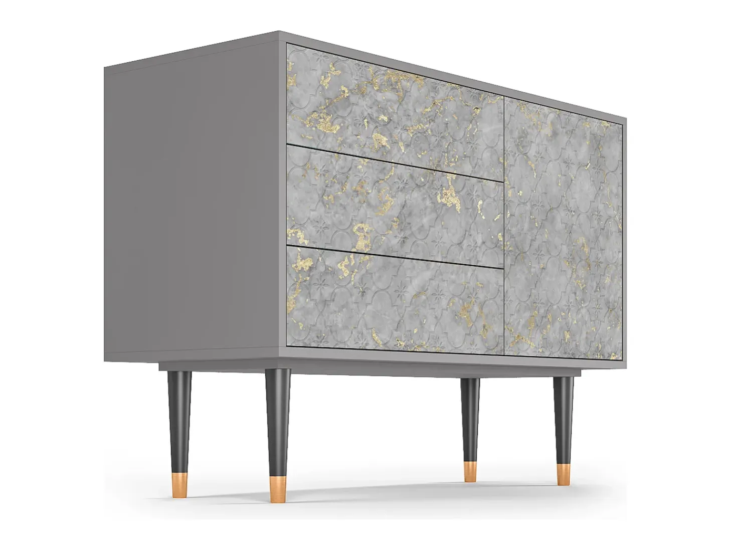Aparador - 115х84х41 cm - S3 - Mariana Trench, Gris