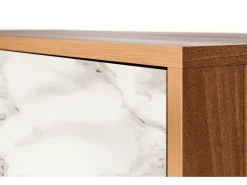 Aparador - 115х84х41 cm - S3 - Milk Marble, Nogal