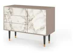 Aparador - 115х84х41 cm - S3 - Milk Marble, Latte