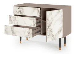 Aparador - 115х84х41 cm - S3 - Milk Marble, Latte