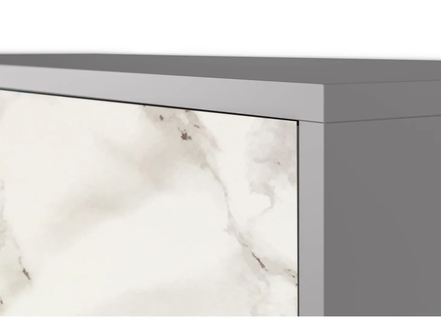 Aparador - 115х84х41 cm - S3 - Milk Marble, Gris