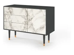 Aparador - 115х84х41 cm - S3 - Milk Marble, Antracita
