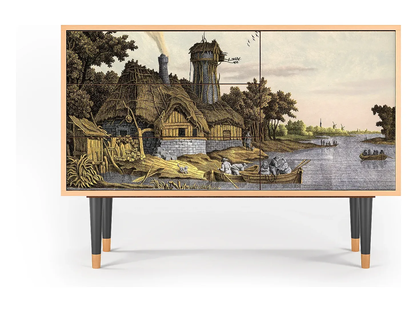 Aparador - 115х84х41 cm - S3 - Mill along a River, Nogal