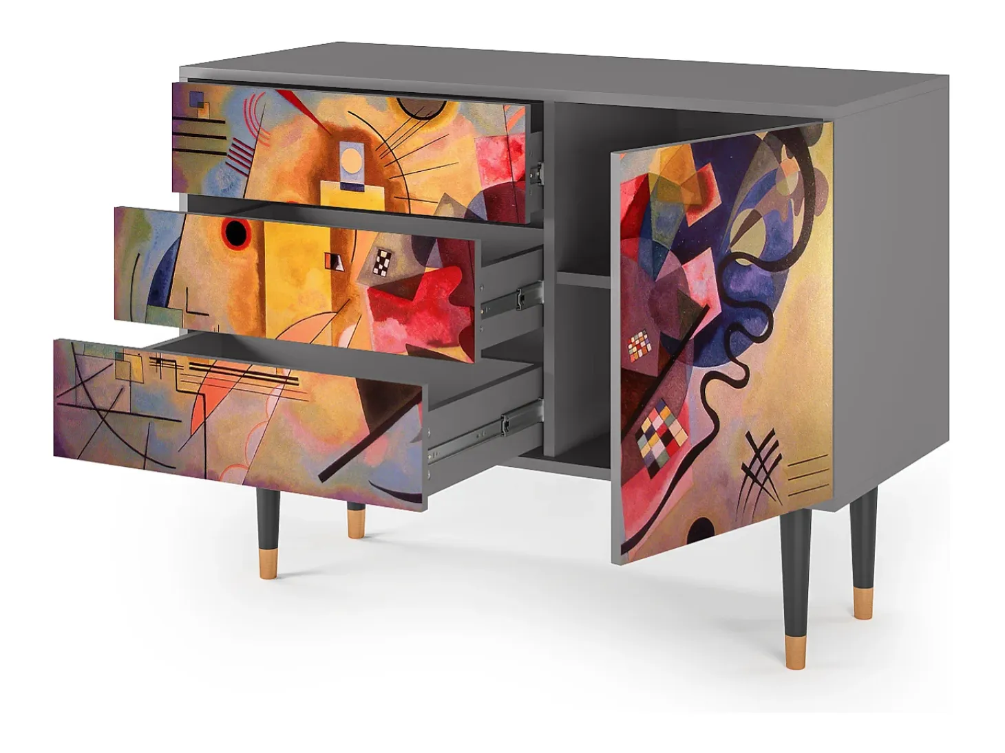Aparador - 115х84х41 cm - S3 - Modern Art, Gris