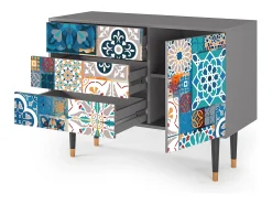 Aparador - 115х84х41 cm - S3 - Moroccan Market, Gris