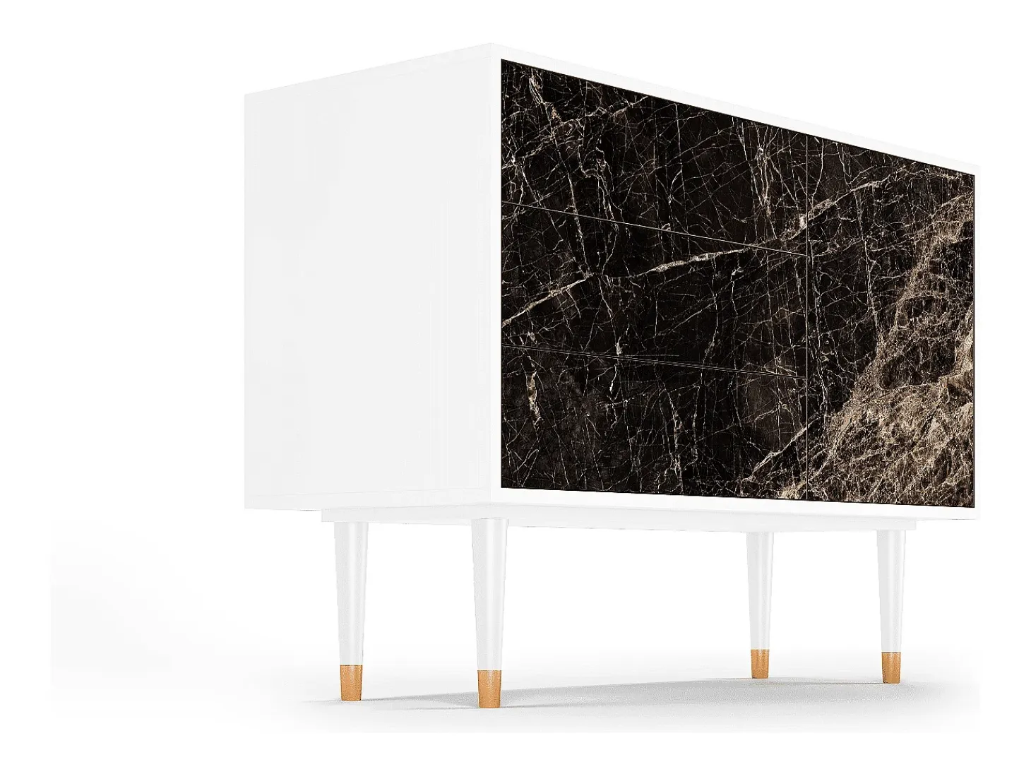 Aparador - 115х84х41 cm - S3 - Night Abyss, Blanco