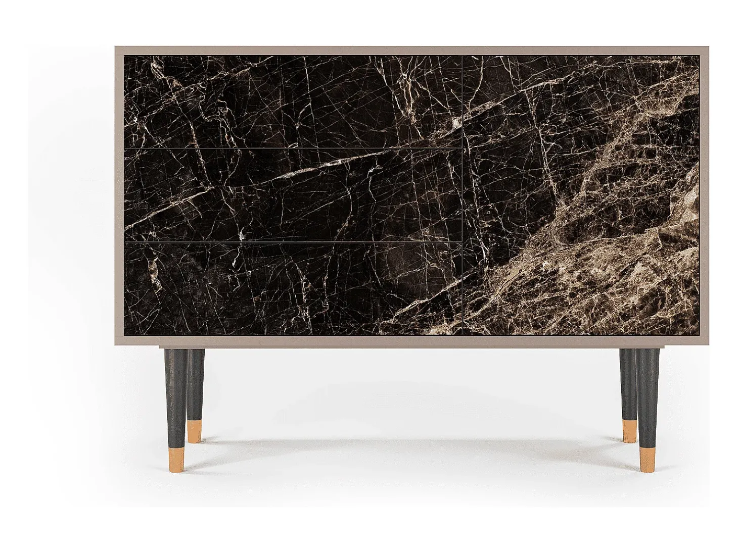 Aparador - 115х84х41 cm - S3 - Night Abyss, Latte