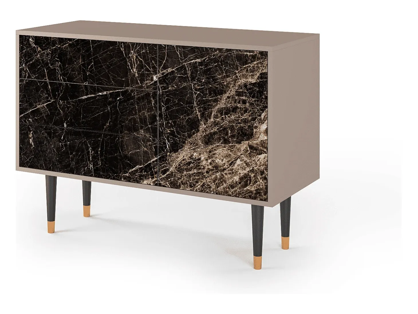 Aparador - 115х84х41 cm - S3 - Night Abyss, Latte