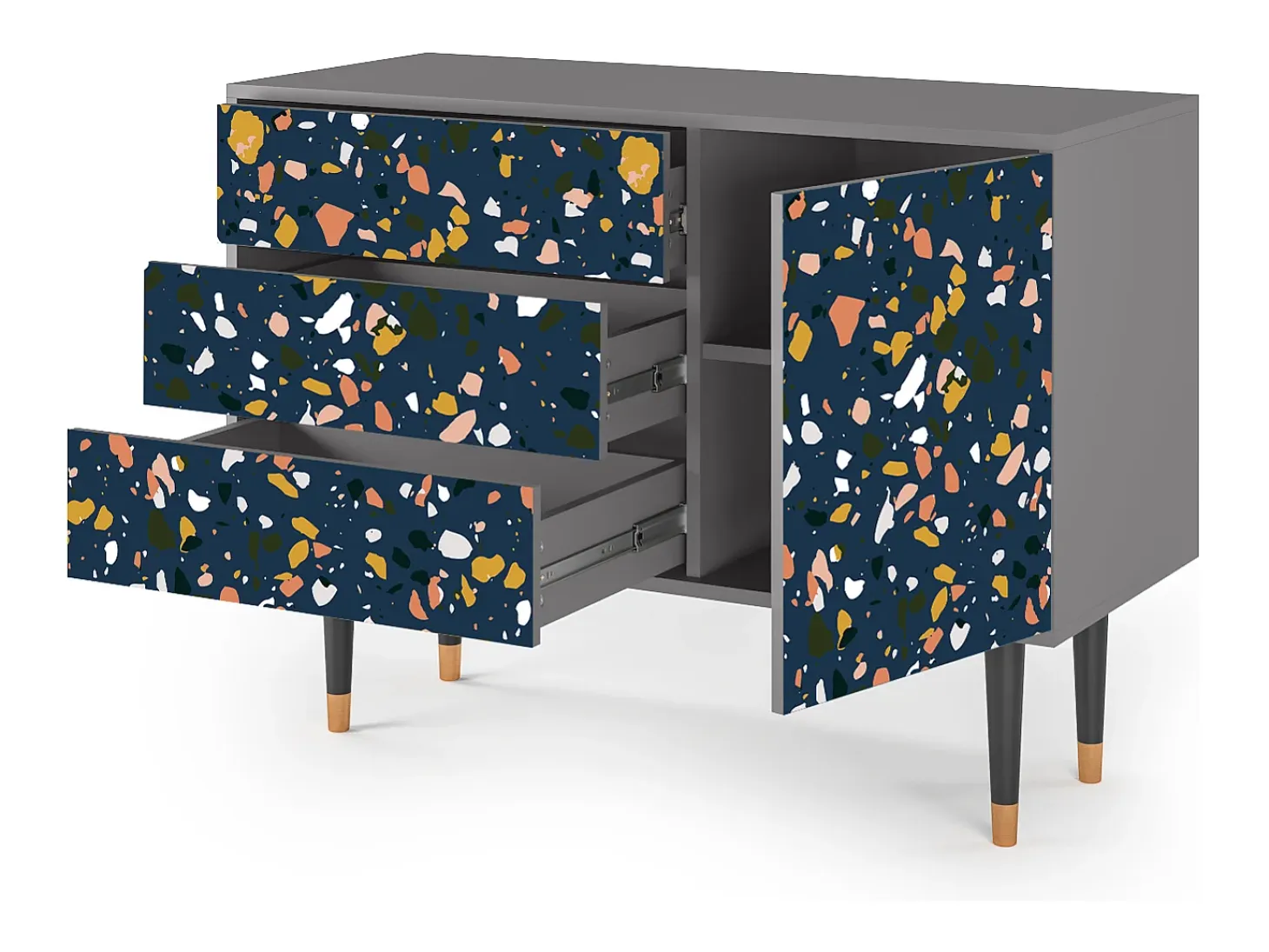 Aparador - 115х84х41 cm - S3 - Night Sky Langhterns, Gris