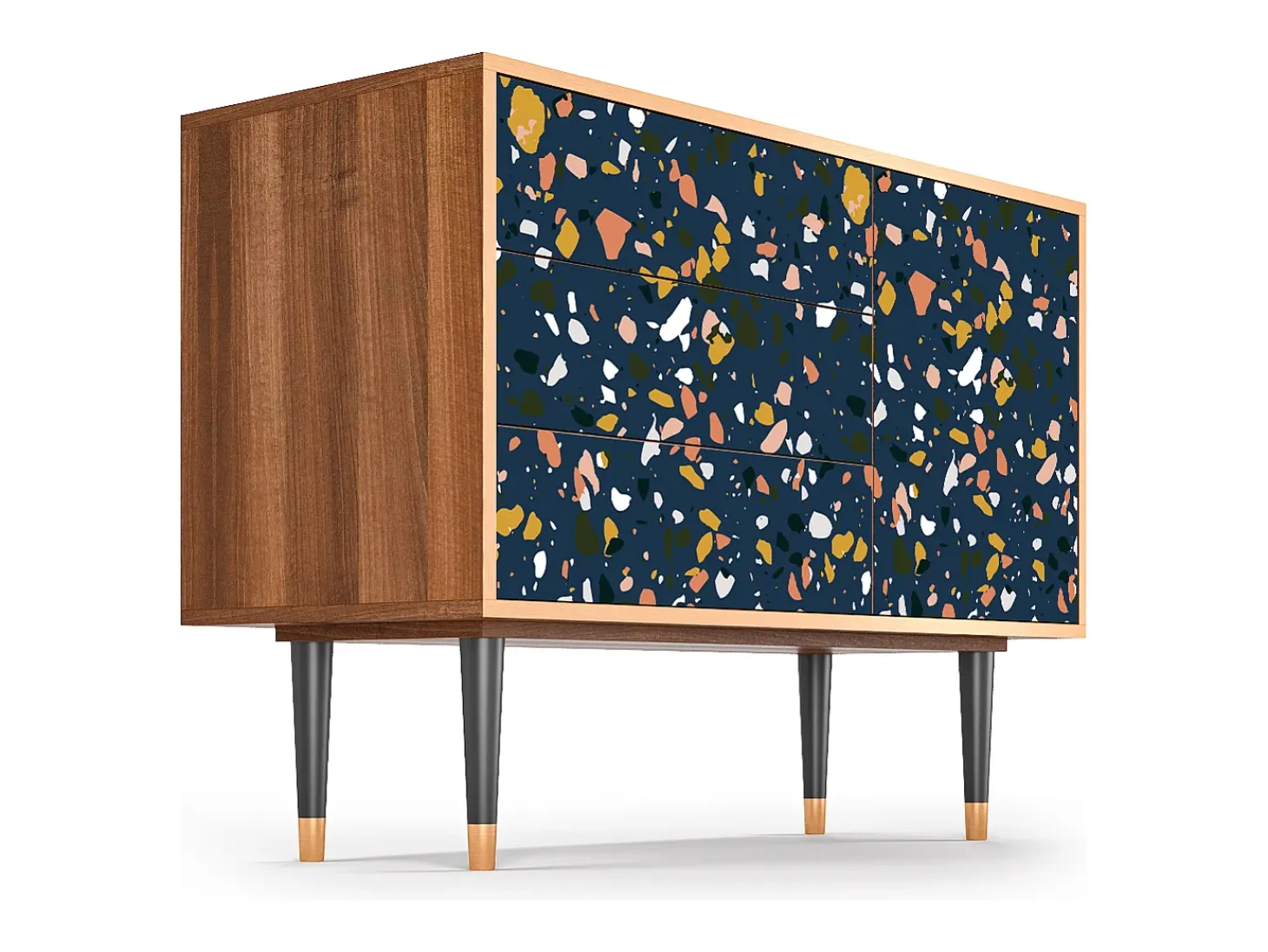 Aparador - 115х84х41 cm - S3 - Night Sky Langhterns, Nogal