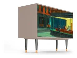 Aparador - 115х84х41 cm - S3 - Nighthawks by Hopper, Latte