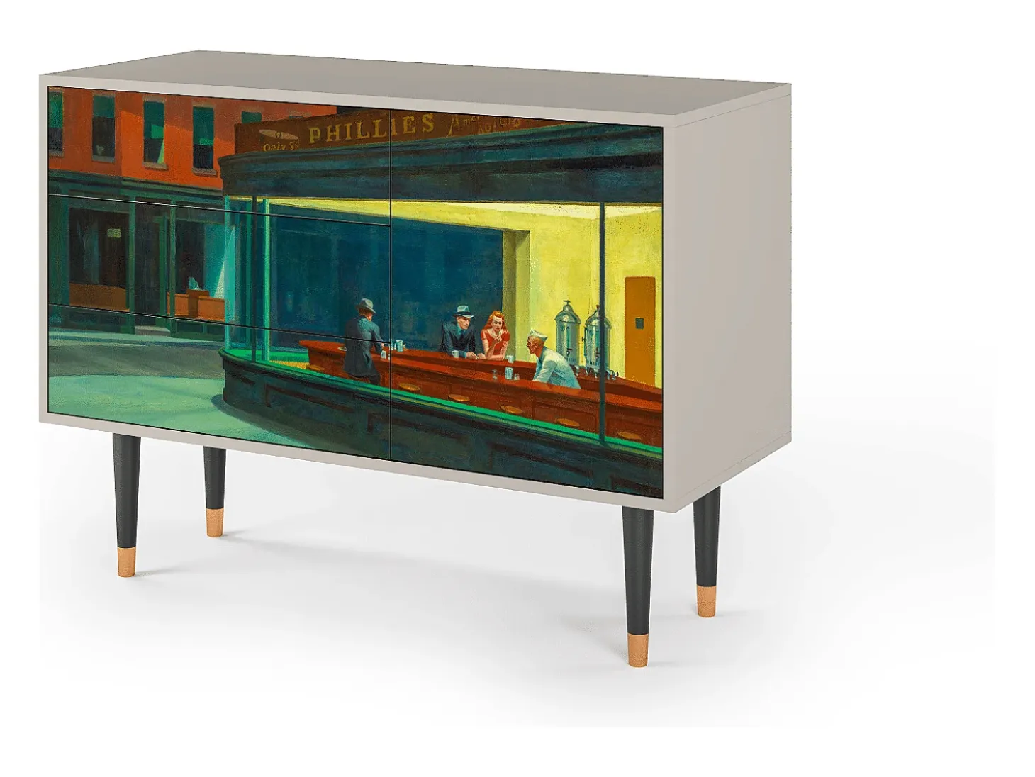 Aparador - 115х84х41 cm - S3 - Nighthawks by Hopper, Arena