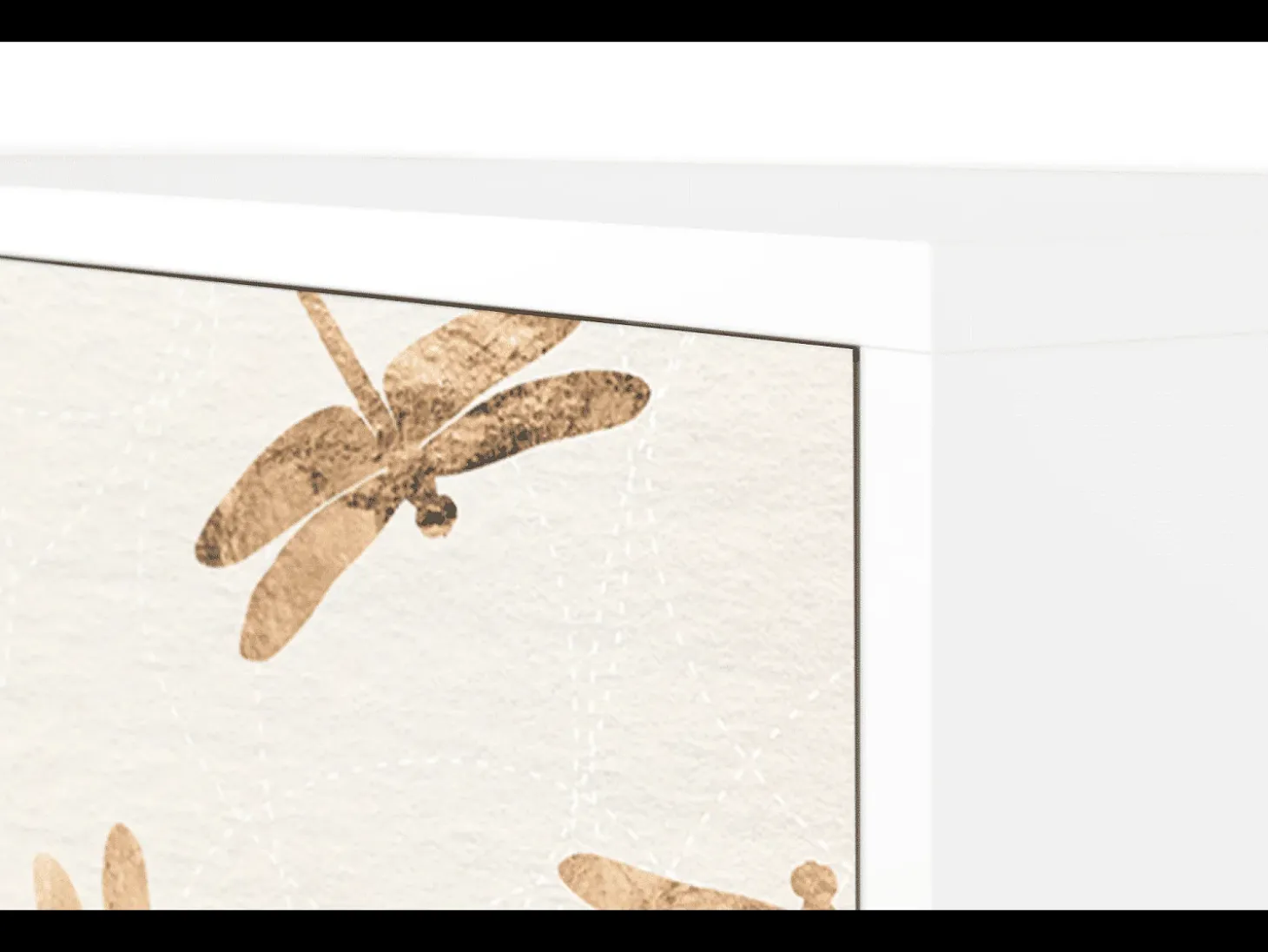 Aparador - 115х84х41 cm - S3 - Nude Dragonflies, Blanco