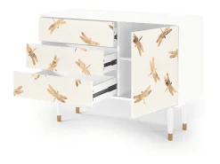 Aparador - 115х84х41 cm - S3 - Nude Dragonflies, Blanco