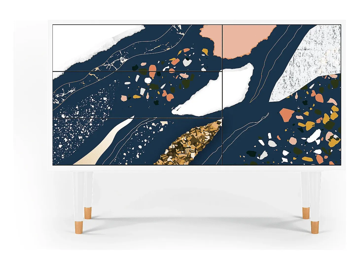 Aparador - 115х84х41 cm - S3 - Nude Iceberg, Blanco