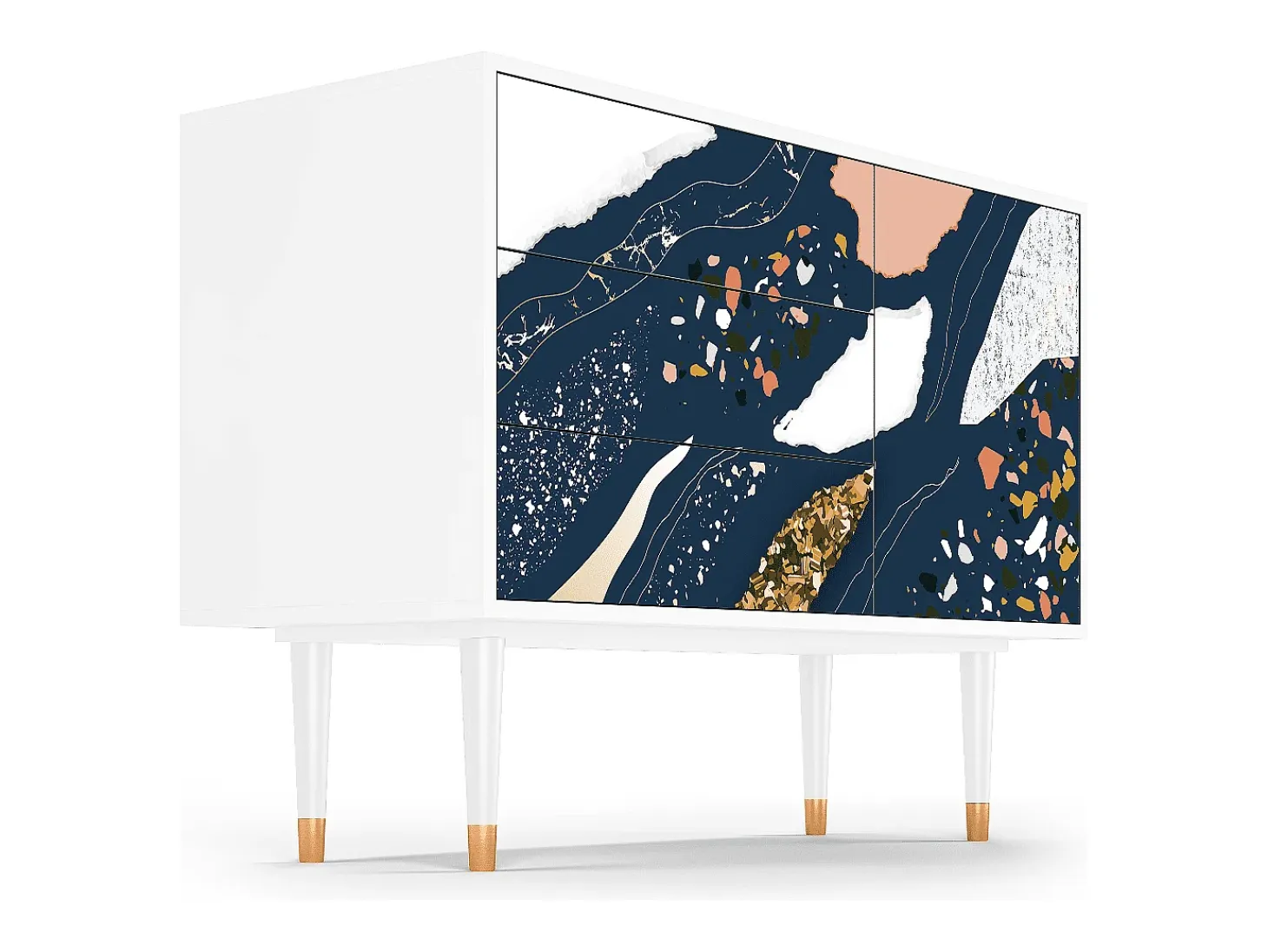 Aparador - 115х84х41 cm - S3 - Nude Iceberg, Blanco