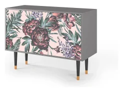 Aparador - 115х84х41 cm - S3 - Peach Peonies, Gris
