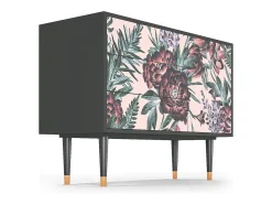 Aparador - 115х84х41 cm - S3 - Peach Peonies, Antracita