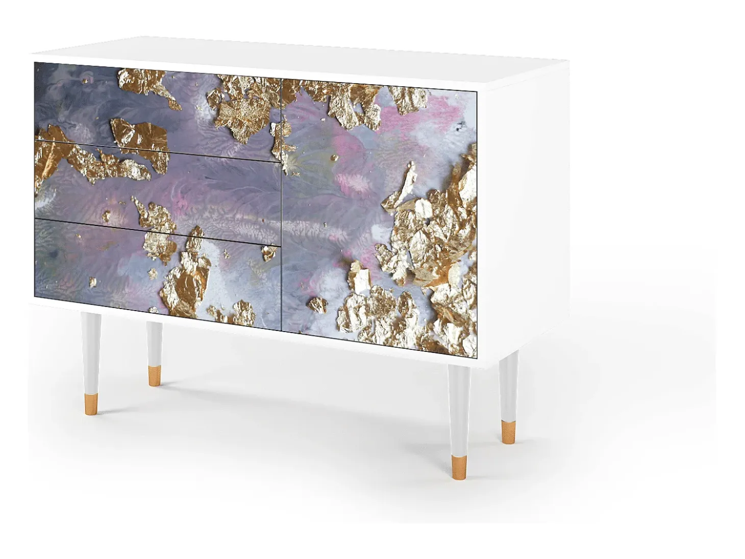 Aparador - 115х84х41 cm - S3 - Planet Earth, Blanco