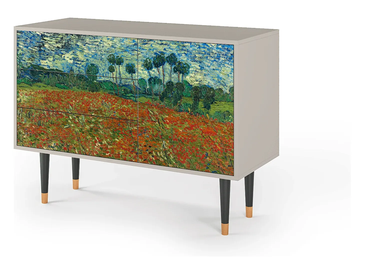 Aparador - 115х84х41 cm - S3 - Poppy field by van Gogh, Arena