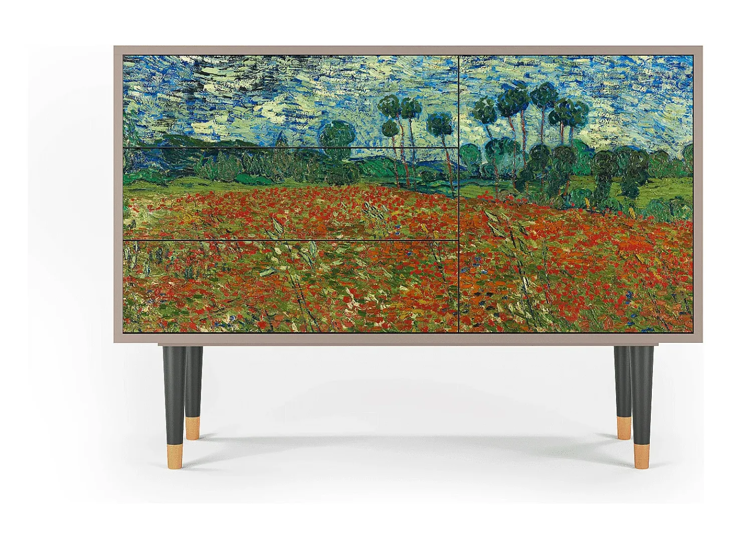 Aparador - 115х84х41 cm - S3 - Poppy field by van Gogh, Arena