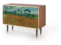 Aparador - 115х84х41 cm - S3 - Poppy field by van Gogh, Nogal