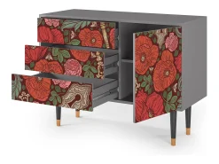 Aparador - 115х84х41 cm - S3 - Poppy Garden, Gris