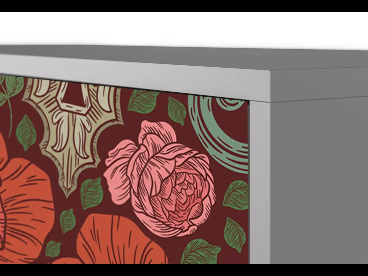 Aparador - 115х84х41 cm - S3 - Poppy Garden, Gris