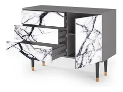Aparador - 115х84х41 cm - S3 - Raven Marble, Gris