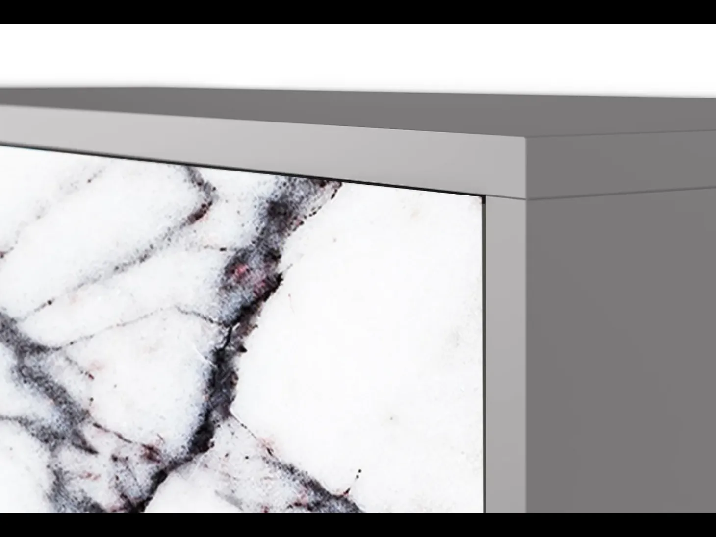 Aparador - 115х84х41 cm - S3 - Raven Marble, Gris