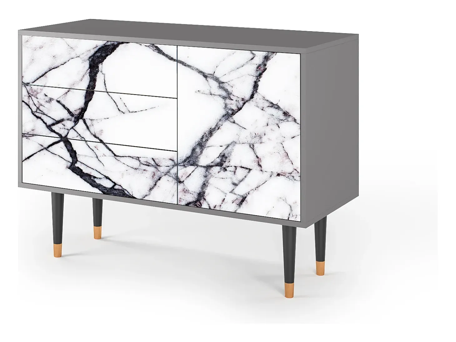 Aparador - 115х84х41 cm - S3 - Raven Marble, Gris