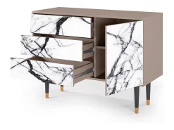 Aparador - 115х84х41 cm - S3 - Raven Marble, Latte