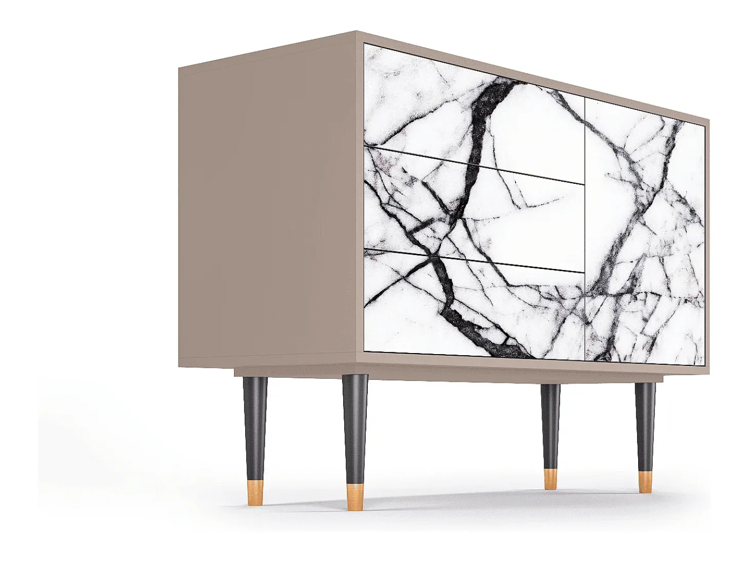 Aparador - 115х84х41 cm - S3 - Raven Marble, Latte