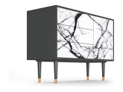Aparador - 115х84х41 cm - S3 - Raven Marble, Antracita