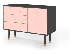 Aparador - 115х84х41 cm - S3 - Rose Quartz, Antracita