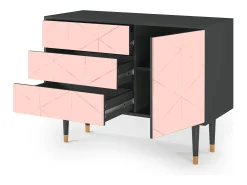 Aparador - 115х84х41 cm - S3 - Rose Quartz, Antracita