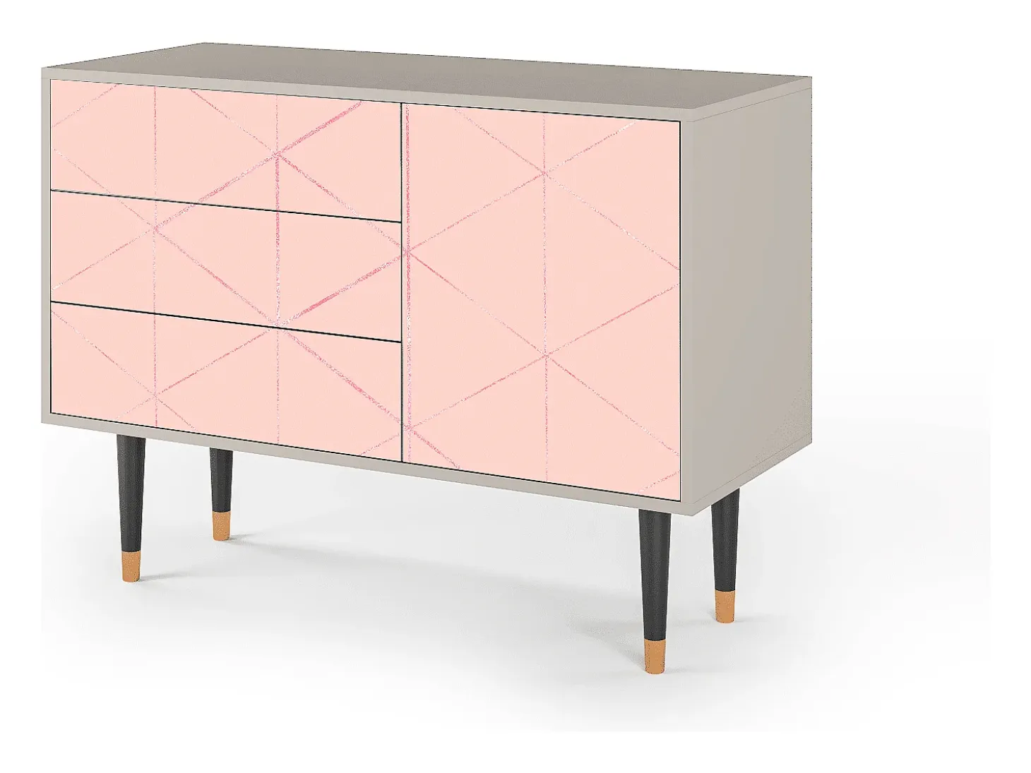 Aparador - 115х84х41 cm - S3 - Rose Quartz, Arena