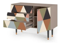 Aparador - 115х84х41 cm - S3 - Royal Triangles, Latte
