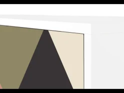 Aparador - 115х84х41 cm - S3 - Royal Triangles, Blanco