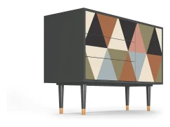 Aparador - 115х84х41 cm - S3 - Royal Triangles, Antracita