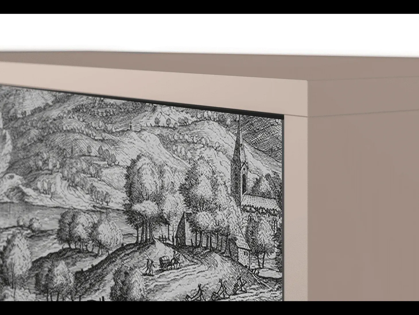 Aparador - 115х84х41 cm - S3 - Rusticorum, Latte